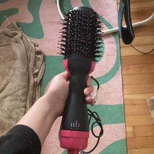 REVLON One-Step Volumizer Original 1.0 Hair Dryer and Hot Air Brush, Black